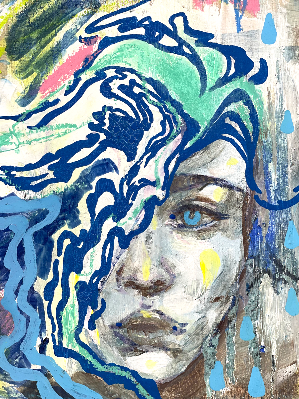 Torrent (8x8 inches) 2025
